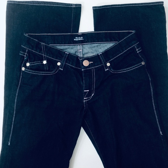 EUC Rock & Republic Jeans Bootcut Leg Size 27 - Picture 2 of 8